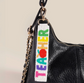 🍎 Beaded “TEACHER” Keychain – Rainbow Apple Edition ✏️ image 0