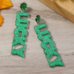 Lucky Glitter Dangle Earrings – St. Patrick’s Day Sparkle image 1