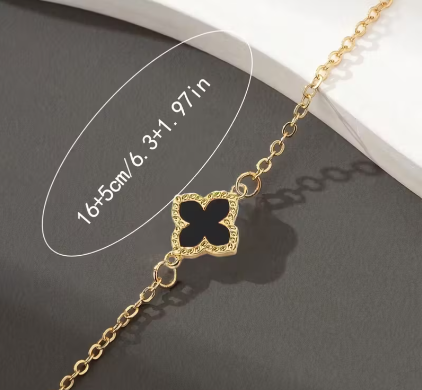 Midnight Clover Bracelet ✨ image 3