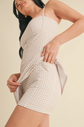 Beige Gingham Active Dress image 1