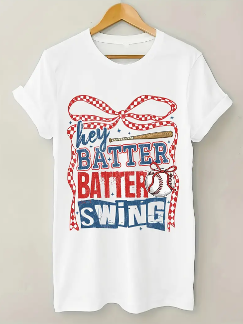 "Hey Batter Batter Swing" Graphic Tee image 2