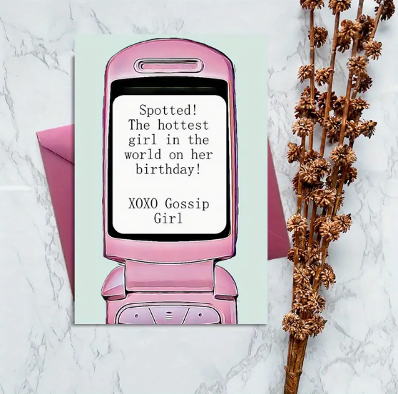 "XOXO Gossip Girl" Birthday Card image 0